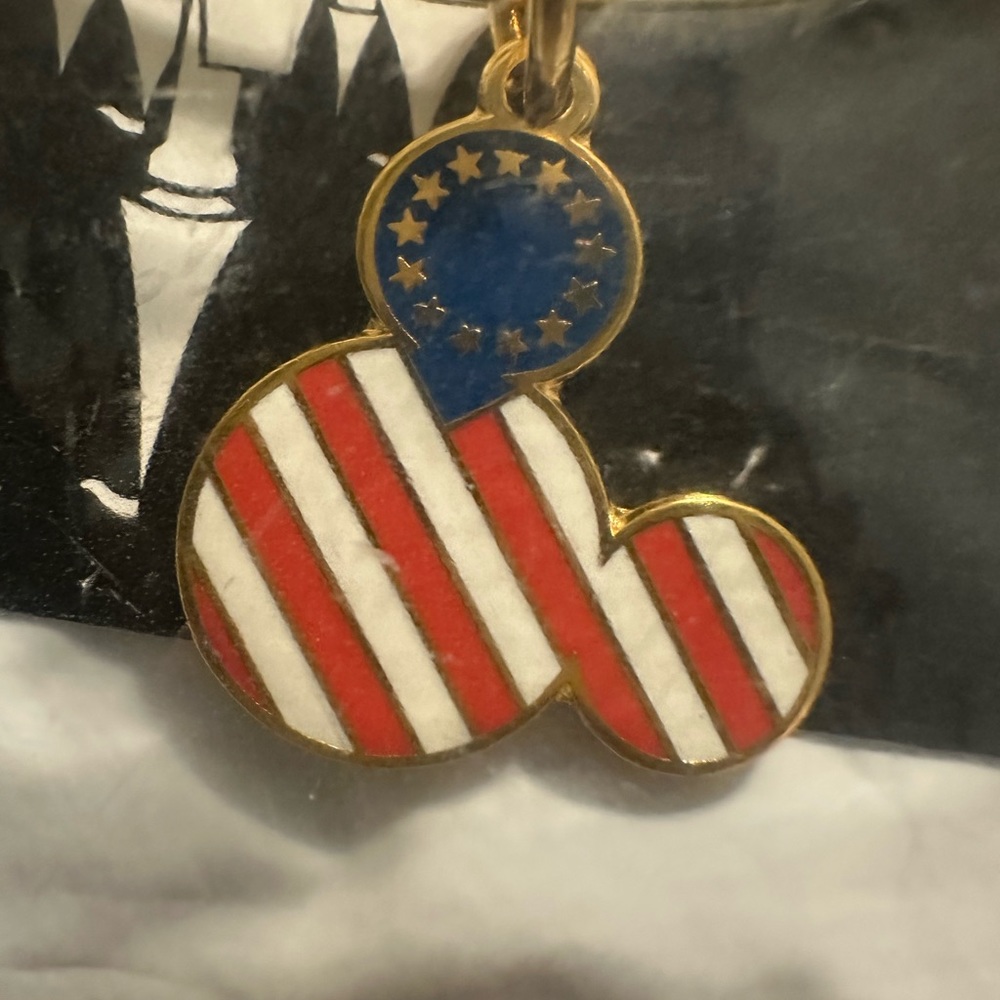 Alex and Ani Disney Parks American Flag Mickey Head bracelet. Disney park Excl.